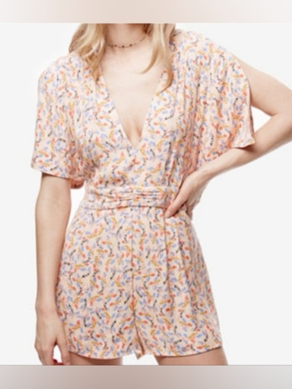 Free people meet Virginia shorts romper size 2